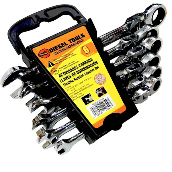 LLAVE RATCHET FLEXIBLE 6PCS DIESEL TOOLS